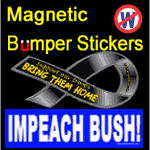 Carry a Big Sticker is your source for liberal bumper stickers! Magnetic bumper stickers, bike stickers and fridge magnets are also available. We also sell a few other products including T-shirts and DVDs. Click here.