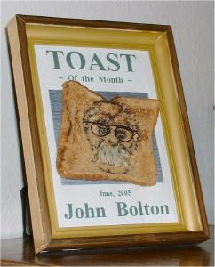 Click here to see John Bolton on a shingle!